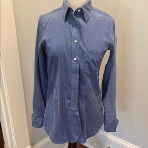 ANN MASHBURN Casual Blue Button Down Shirt